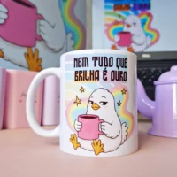 Arte para Caneca Nem Tudo Que Brilha É Ouro