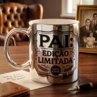 Artes para Canecas Cromadas Dia dos Pais