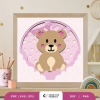 Baby Bear 3D Shadow Box