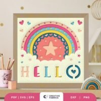 Baby Born Rainbow 3D Shadow