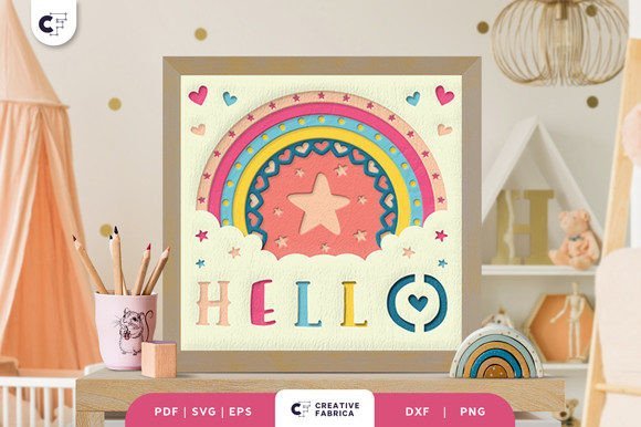 Baby-Born-Rainbow-3D-Shadow-60645046 Baby Born Rainbow 3D Shadow - Imagem 1