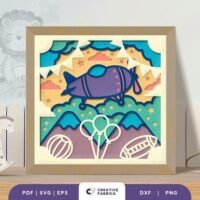 Baby Boy Nursery Room Layered