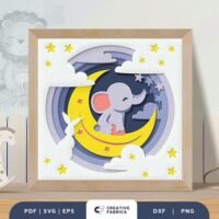 Baby Elephant Nursery Room 3D