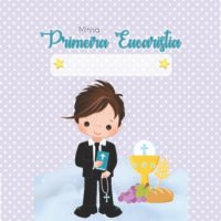 Bloco Primeira Comunhão Menino