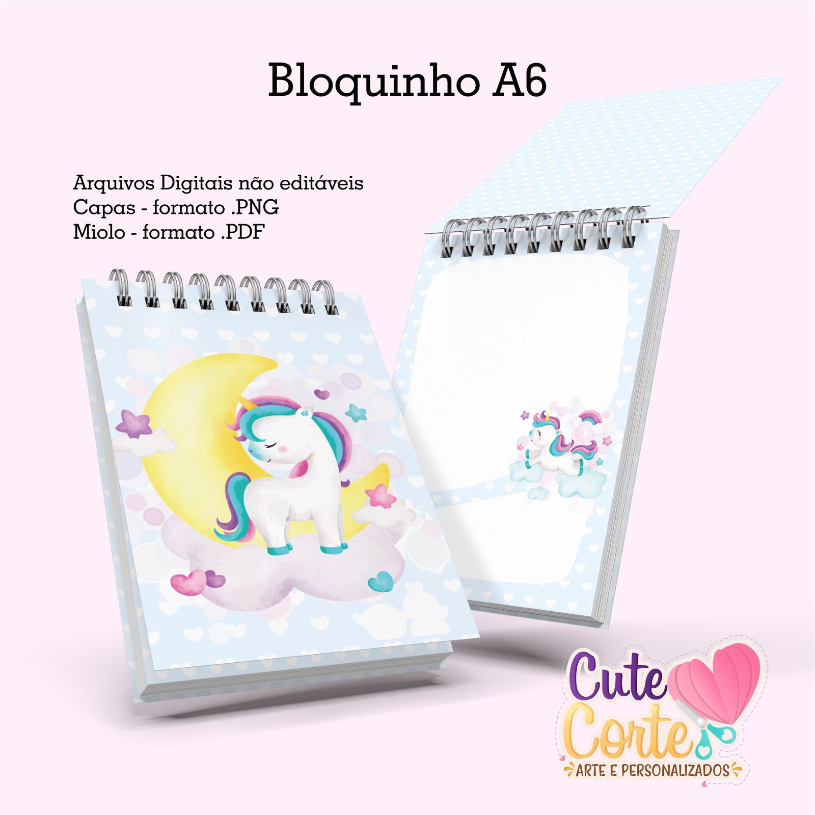 Bloquinho-Unicornio_Cute-Corte Bloquinho Unicornio Cute Corte - Imagem 1