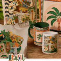 Brasil Tropical Kit Sublimação ( Caneca e Ecobags )