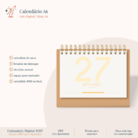 Calendário A6 Horizontal