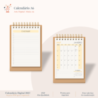 Calendário A6 Retrato