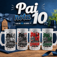 Arte para caneca Chopp Pai Nota 10