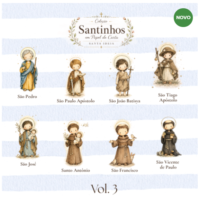 Coleção Santinhos Em Papel de Carta Santa Ideia Volume 3 44opge