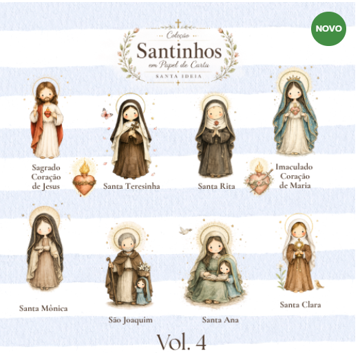 COLECAO-SANTINHOS-EM-PAPEL-DE-CARTA-SANTA-IDEIA-VOLUME-4-b3r5yz Coleção Santinhos Em Papel de Carta Santa Ideia Volume 4 B3r5yz - Imagem 1