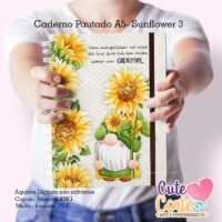 Caderno A5 Bloquinho A6 Sunflowers 3 +