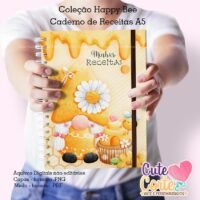 Caderno Receitas A5 Happy Bee