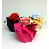 Caixa com Fechamento Espiral Rosa
