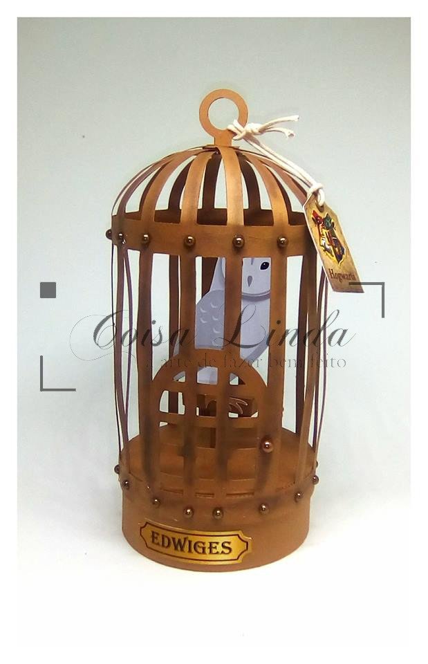 Caixa-Gaiola-Com-Coruja Caixa Gaiola com Coruja - Imagem 1