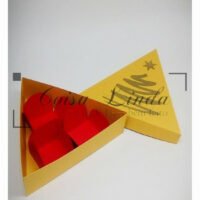 Caixa Triangular para 3 Docinhos