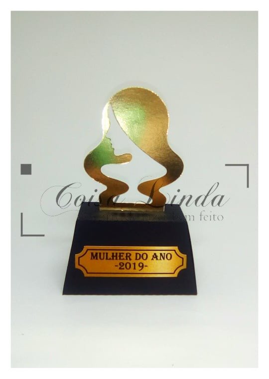 Caixa-Trofeu-Face-Mulher Caixa Troféu Face Mulher - Imagem 1