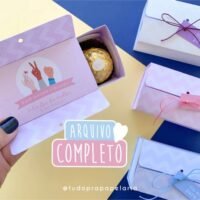 Caixinha com Mensagem Surpresa Dia da Mulher