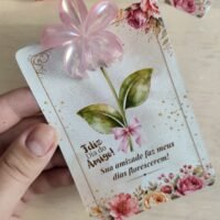 Card Presilha Flor Dia do Amigo Loopinha