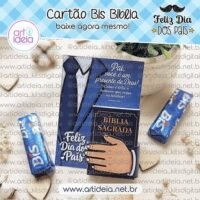 Cartão Bis Bíblia Dia dos Pais