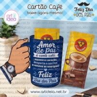 Cartão Café Dia dos Pais