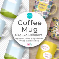 Ceramic Coffee Mug Mockup For