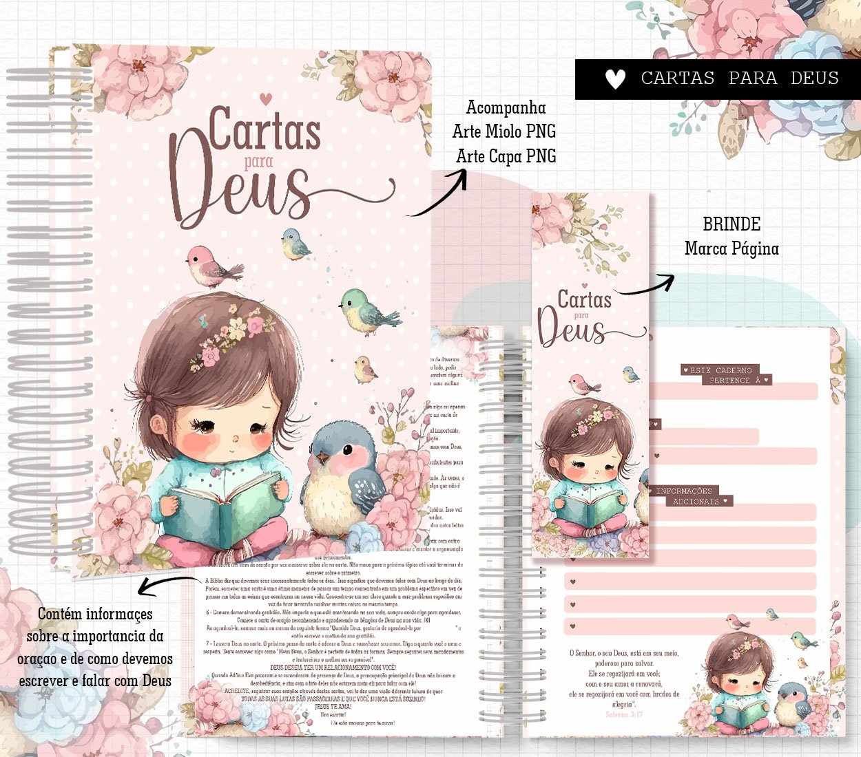 ENCADERNACAO-Cartas-para-Deus Encadernação Cartas para Deus - Imagem 1