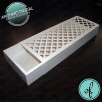 Arquivo de corte caixa Treliça 24x8,5x3,5cm 2