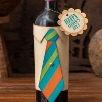 Fathers Day Wine Bottle Wrapper