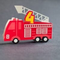 Fire Truck Birthday Box Card
