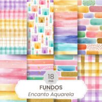Fundos Aquarela Encanto PNG