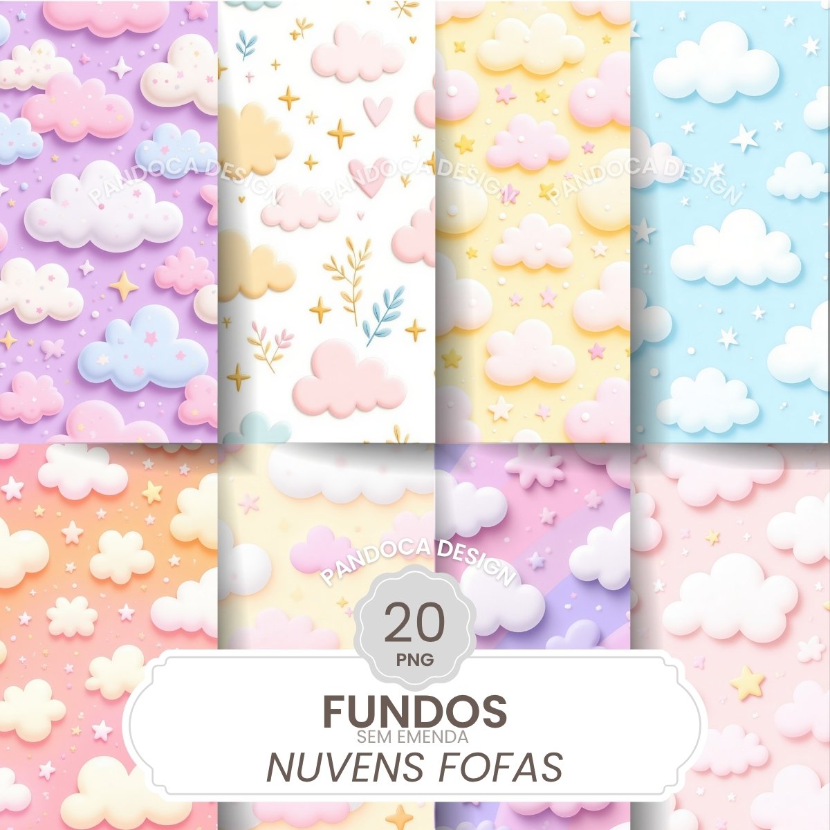Fundos-NUVENS-fofas-PNG Fundos Nuvens Fofas PNG - Imagem 1