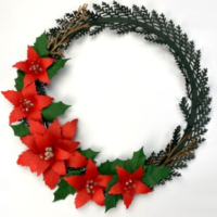 Guirlanda Flor Natal Mod 11