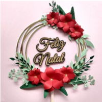 Guirlanda Flor Natal Mod 13