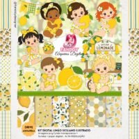 Kit Digital Limão Siciliano Ilustrado