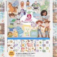 Kit Digital Toy Story 5 Aquarela