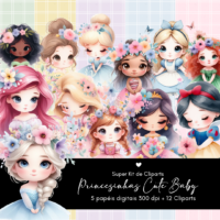Kit 13 Princesinhas Cute Baby