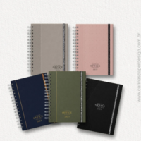 Kit 5 Capas A5 para Agenda Office Semanal