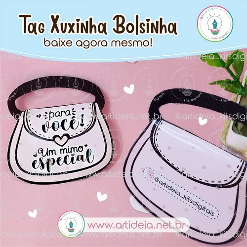 Kit-Digital-ART-IDEIA-Arquivo-Tag-Xuxinha-Bolsinha Arquivo Tag Xuxinha Bolsinha - Imagem 1