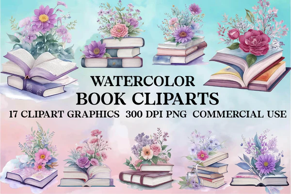 Kit-Digital-Book-Cliparts-Clipart-Bundle Kit Digital Book Cliparts Clipart Bundle - Imagem 1
