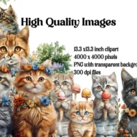 Kit Digital Cats Summer