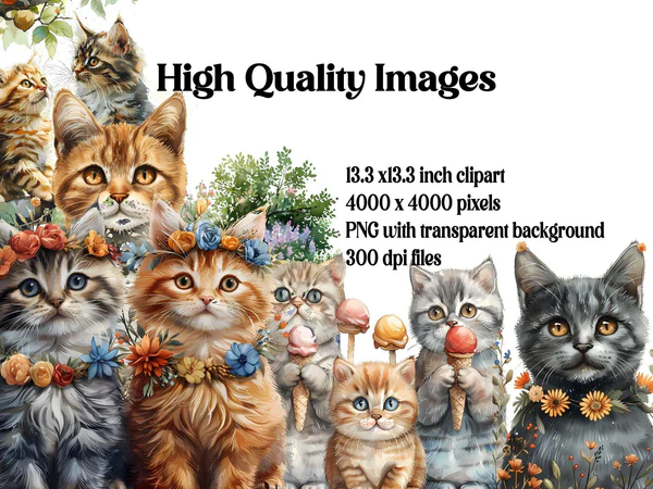 Kit-Digital-Cats-Summer Kit Digital Cats Summer - Imagem 1