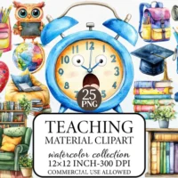 Kit Digital Teaching Material Clipart Bundle