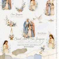 Kit Ilustrações Santana e São Joaquim 2