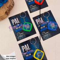 Kit Card e Adesivo Mini Trena Dia dos Pais
