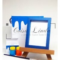 Kit de Pintura com Mini Cavalete