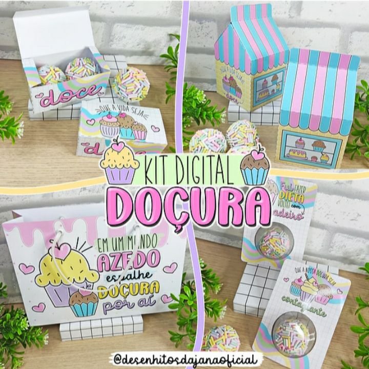 Kit-docura-2023 Arquivo de corte Kit Doçura - Imagem 1