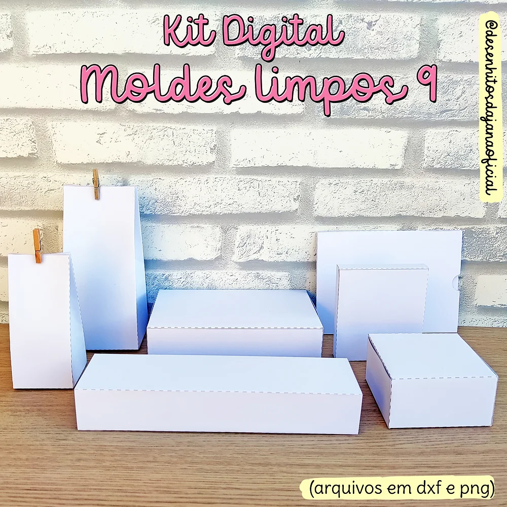 Kit-moldes-limpos-versao-9 Arquivo de corte Kit Moldes Limpos Versão 9 - Imagem 1