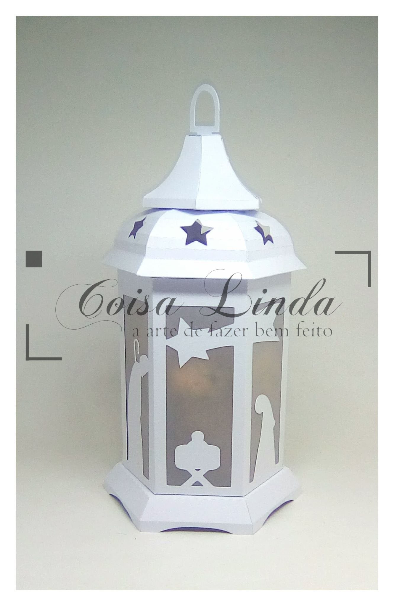 Lanterna-Natalina-Porta-Mini-Panetone Lanterna Natalina Porta Mini Panetone - Imagem 1