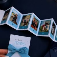 Mini Albúm Sanfonado com Fotos em PDF Dia dos Pais